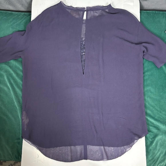 Aritzia eggplant purple shirt . see through never worn - Picture 2 of 10